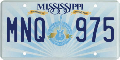 MS license plate MNQ975