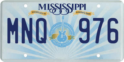 MS license plate MNQ976