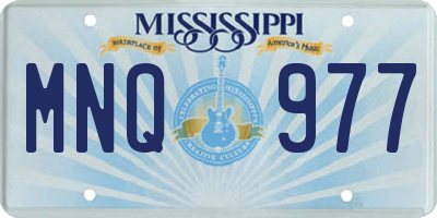 MS license plate MNQ977