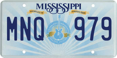 MS license plate MNQ979