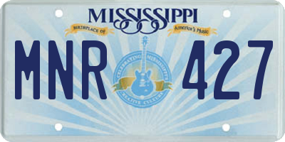 MS license plate MNR427