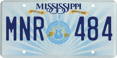 MS license plate MNR484