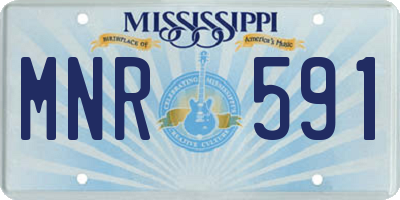 MS license plate MNR591