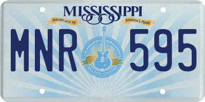 MS license plate MNR595