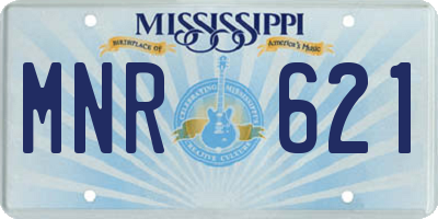 MS license plate MNR621