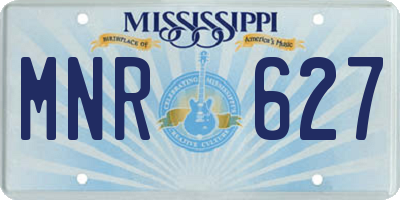 MS license plate MNR627