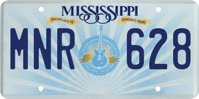 MS license plate MNR628