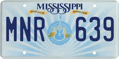 MS license plate MNR639