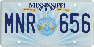 MS license plate MNR656
