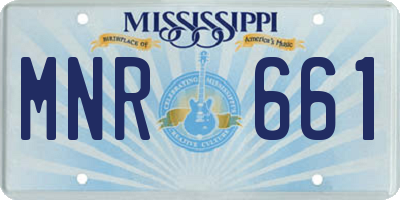 MS license plate MNR661