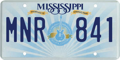 MS license plate MNR841