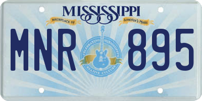 MS license plate MNR895