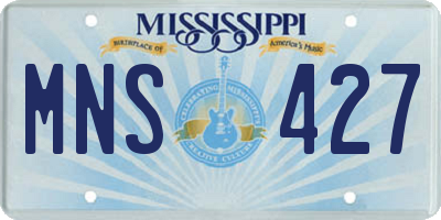 MS license plate MNS427