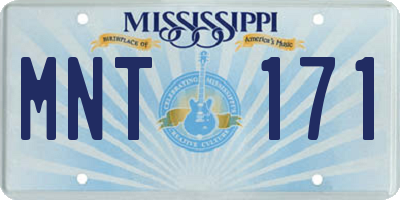 MS license plate MNT171