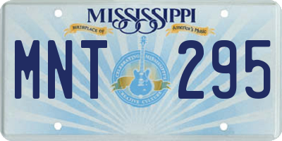MS license plate MNT295