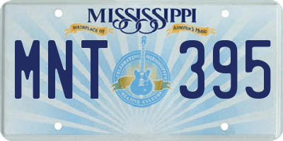 MS license plate MNT395