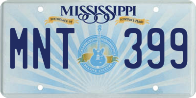 MS license plate MNT399