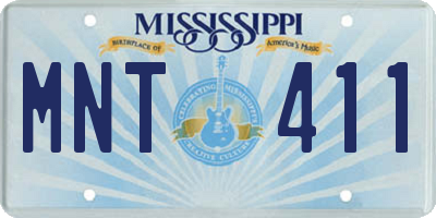 MS license plate MNT411