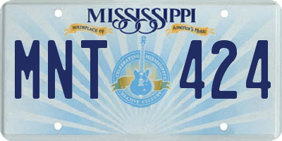 MS license plate MNT424