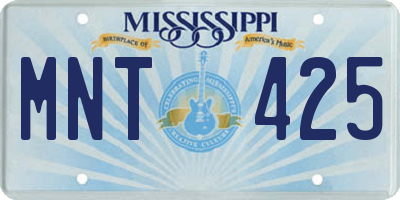 MS license plate MNT425