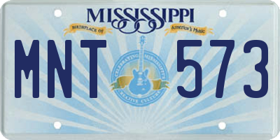 MS license plate MNT573