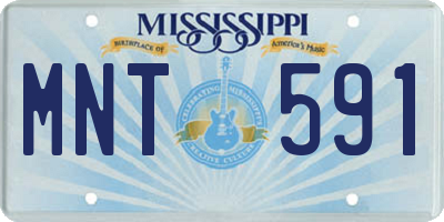 MS license plate MNT591
