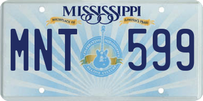 MS license plate MNT599