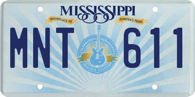 MS license plate MNT611