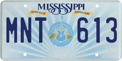 MS license plate MNT613