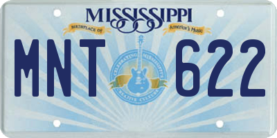 MS license plate MNT622