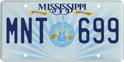 MS license plate MNT699