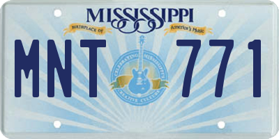 MS license plate MNT771