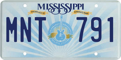 MS license plate MNT791