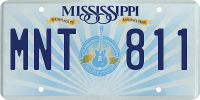 MS license plate MNT811