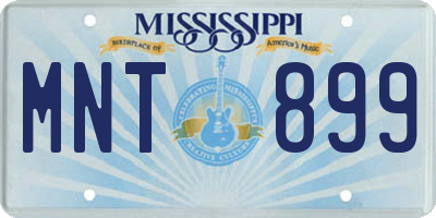MS license plate MNT899