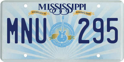 MS license plate MNU295