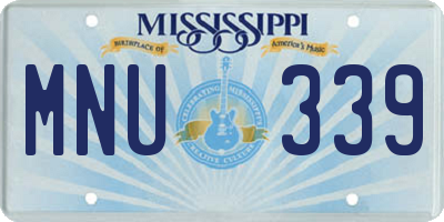 MS license plate MNU339