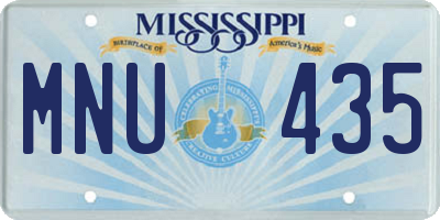 MS license plate MNU435