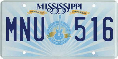 MS license plate MNU516