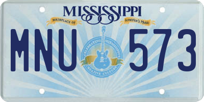 MS license plate MNU573