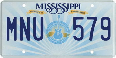 MS license plate MNU579