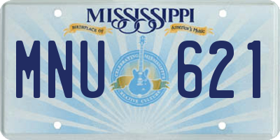 MS license plate MNU621