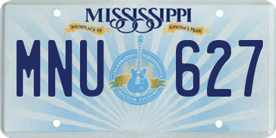 MS license plate MNU627