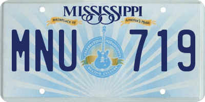 MS license plate MNU719