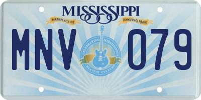 MS license plate MNV079