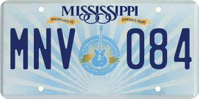 MS license plate MNV084