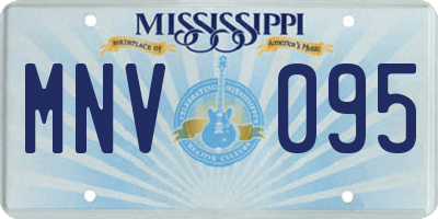 MS license plate MNV095