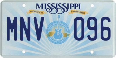 MS license plate MNV096