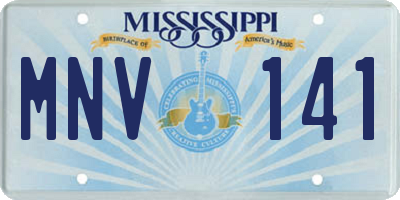 MS license plate MNV141