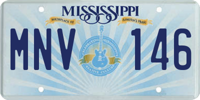 MS license plate MNV146